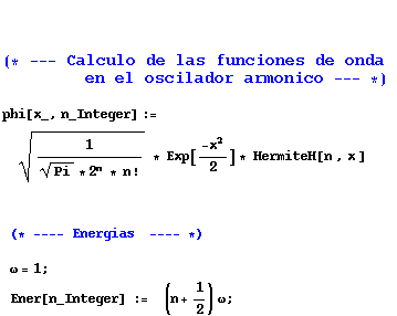 (* --- Calculo de las funciones de onda    &nbs ... -- *)ω = 1 ; Ener[n_Integer] :=     (n + 1/2) ω ;